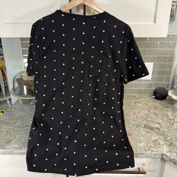 Denim And Flower Ricky Singh Black Ghost Tshirt‎ 100% Cotton Large Halloween - Picture 2 of 6